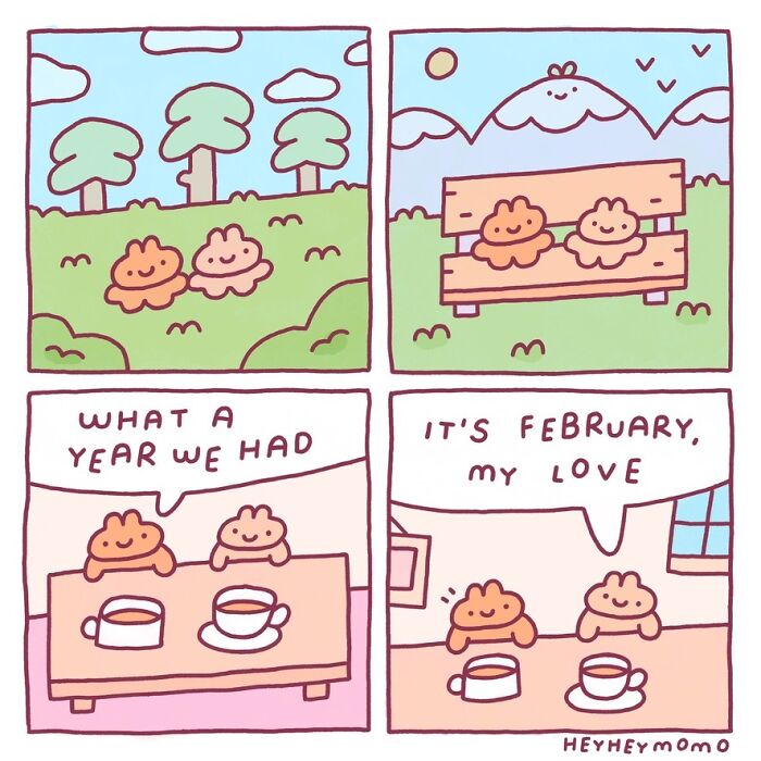 40 New Comics By This Artist About Momo And Forg, Two Tiny Best Friends Who Find Joy In The Little Things 40 New Comics By This Artist About Momo And Forg, Two Tiny Best Friends Who Find Joy In The Little Things