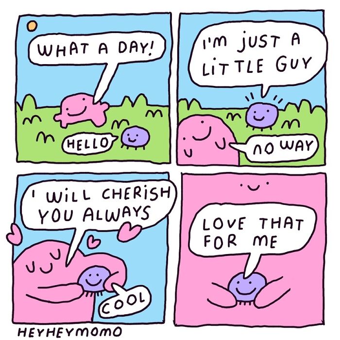 40 New Comics By This Artist About Momo And Forg, Two Tiny Best Friends Who Find Joy In The Little Things 40 New Comics By This Artist About Momo And Forg, Two Tiny Best Friends Who Find Joy In The Little Things