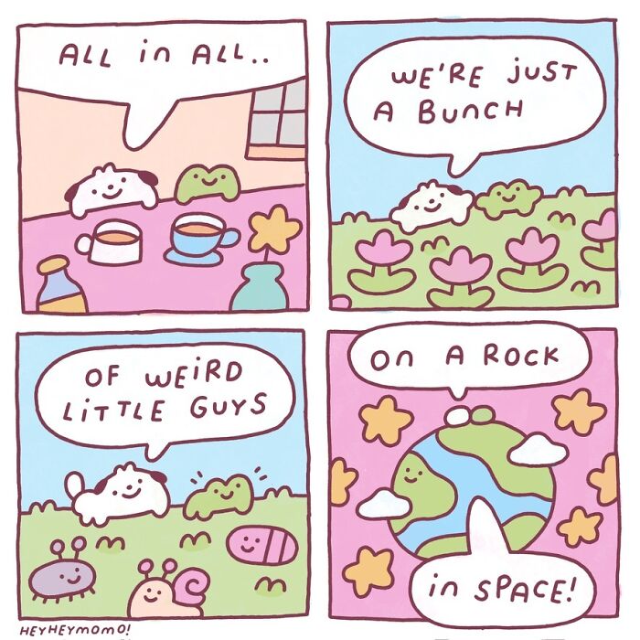 40 New Comics By This Artist About Momo And Forg, Two Tiny Best Friends Who Find Joy In The Little Things 40 New Comics By This Artist About Momo And Forg, Two Tiny Best Friends Who Find Joy In The Little Things