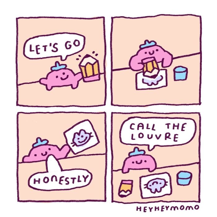 40 New Comics By This Artist About Momo And Forg, Two Tiny Best Friends Who Find Joy In The Little Things 40 New Comics By This Artist About Momo And Forg, Two Tiny Best Friends Who Find Joy In The Little Things