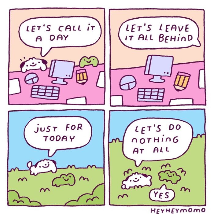 40 New Comics By This Artist About Momo And Forg, Two Tiny Best Friends Who Find Joy In The Little Things 40 New Comics By This Artist About Momo And Forg, Two Tiny Best Friends Who Find Joy In The Little Things