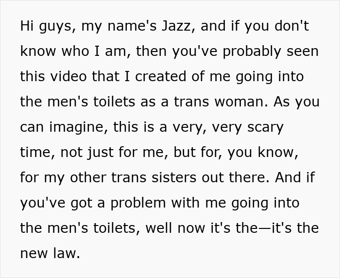 Trans Woman Stirs The Pot By Going Into The Men’s Bathroom And People Have A Lot To Say