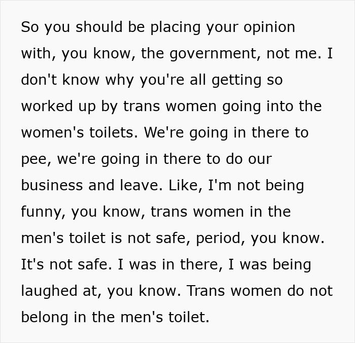 Trans Woman Stirs The Pot By Going Into The Men’s Bathroom And People Have A Lot To Say