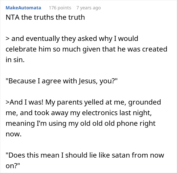 Person Reveals Family Secrets To Christian Cousins After They Won’t Stop Judging Others Person Reveals Family Secrets To Christian Cousins After They Won’t Stop Judging Others