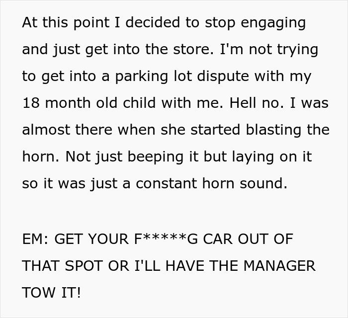 Entitled Mom Screeches After Seeing The Parking Spot Taken, Escalates Things Way Too Far Entitled Mom Screeches After Seeing The Parking Spot Taken, Escalates Things Way Too Far