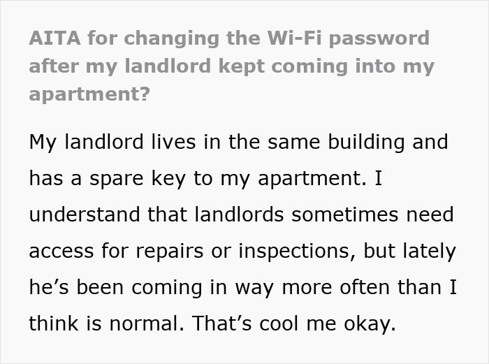 Creepy Landlord Allows Himself Way Too Much And Calls His Tenant Dramatic For Feeling Uncomfortable Creepy Landlord Allows Himself Way Too Much And Calls His Tenant Dramatic For Feeling Uncomfortable