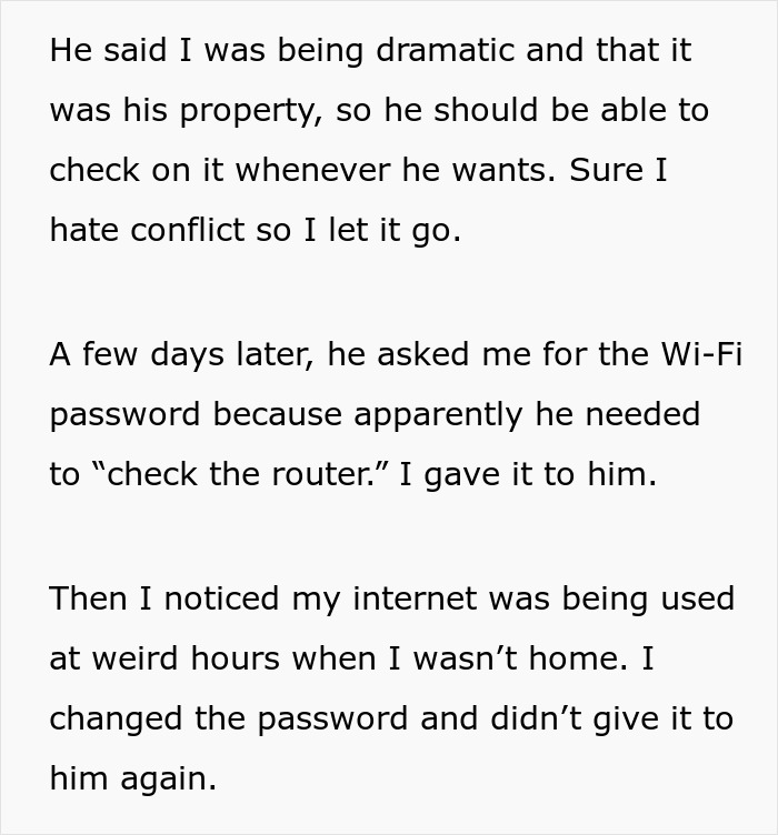 Creepy Landlord Allows Himself Way Too Much And Calls His Tenant Dramatic For Feeling Uncomfortable Creepy Landlord Allows Himself Way Too Much And Calls His Tenant Dramatic For Feeling Uncomfortable