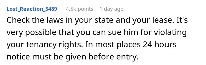 Creepy Landlord Allows Himself Way Too Much And Calls His Tenant Dramatic For Feeling Uncomfortable Creepy Landlord Allows Himself Way Too Much And Calls His Tenant Dramatic For Feeling Uncomfortable