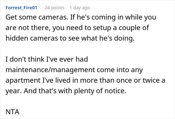 Creepy Landlord Allows Himself Way Too Much And Calls His Tenant Dramatic For Feeling Uncomfortable Creepy Landlord Allows Himself Way Too Much And Calls His Tenant Dramatic For Feeling Uncomfortable