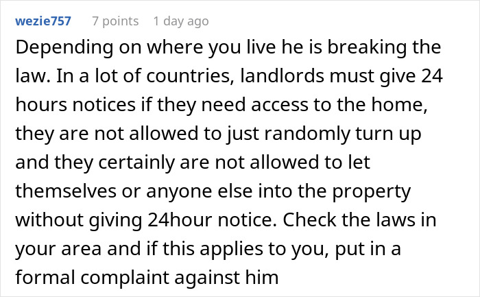 Creepy Landlord Allows Himself Way Too Much And Calls His Tenant Dramatic For Feeling Uncomfortable Creepy Landlord Allows Himself Way Too Much And Calls His Tenant Dramatic For Feeling Uncomfortable