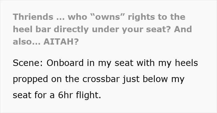 Woman Gets Kicked Under Her Seat By Entitled Man, He Claims The Space Under Her Seat Is His Woman Gets Kicked Under Her Seat By Entitled Man, He Claims The Space Under Her Seat Is His