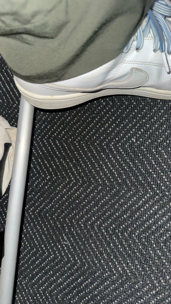 Woman Gets Kicked Under Her Seat By Entitled Man, He Claims The Space Under Her Seat Is His Woman Gets Kicked Under Her Seat By Entitled Man, He Claims The Space Under Her Seat Is His