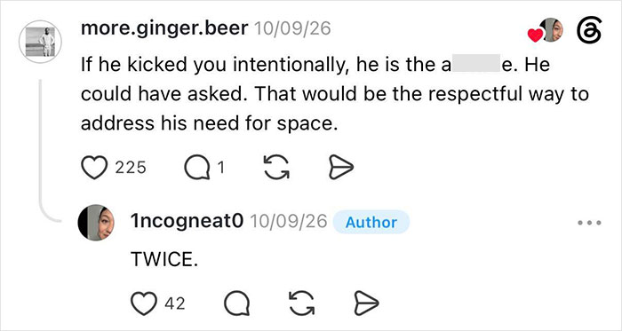 Woman Gets Kicked Under Her Seat By Entitled Man, He Claims The Space Under Her Seat Is His Woman Gets Kicked Under Her Seat By Entitled Man, He Claims The Space Under Her Seat Is His