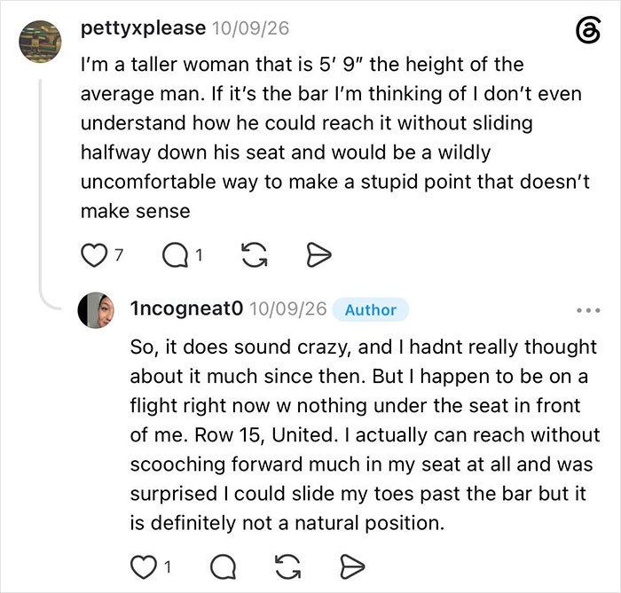 Woman Gets Kicked Under Her Seat By Entitled Man, He Claims The Space Under Her Seat Is His Woman Gets Kicked Under Her Seat By Entitled Man, He Claims The Space Under Her Seat Is His
