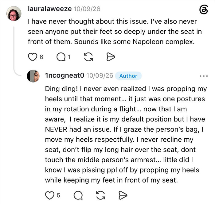 Woman Gets Kicked Under Her Seat By Entitled Man, He Claims The Space Under Her Seat Is His Woman Gets Kicked Under Her Seat By Entitled Man, He Claims The Space Under Her Seat Is His