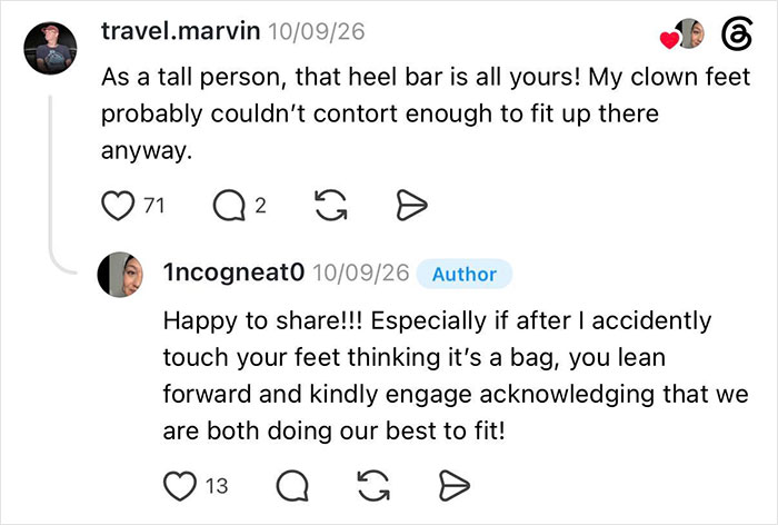 Woman Gets Kicked Under Her Seat By Entitled Man, He Claims The Space Under Her Seat Is His Woman Gets Kicked Under Her Seat By Entitled Man, He Claims The Space Under Her Seat Is His