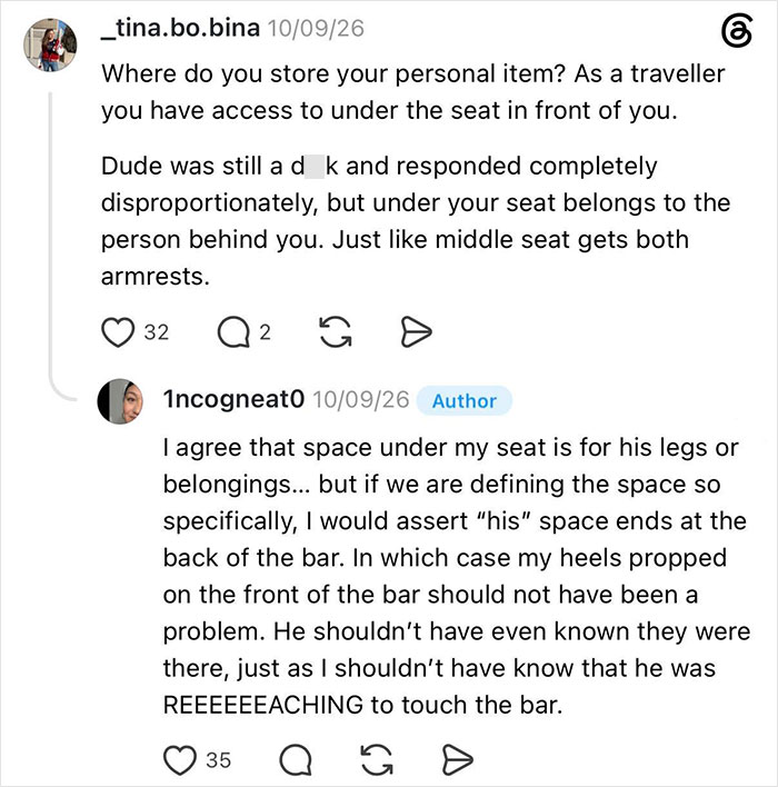 Woman Gets Kicked Under Her Seat By Entitled Man, He Claims The Space Under Her Seat Is His Woman Gets Kicked Under Her Seat By Entitled Man, He Claims The Space Under Her Seat Is His