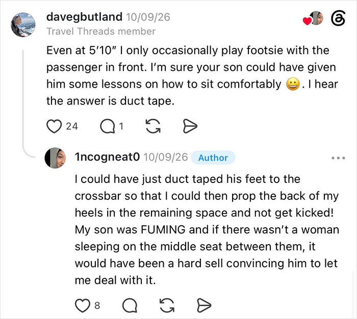Woman Gets Kicked Under Her Seat By Entitled Man, He Claims The Space Under Her Seat Is His Woman Gets Kicked Under Her Seat By Entitled Man, He Claims The Space Under Her Seat Is His