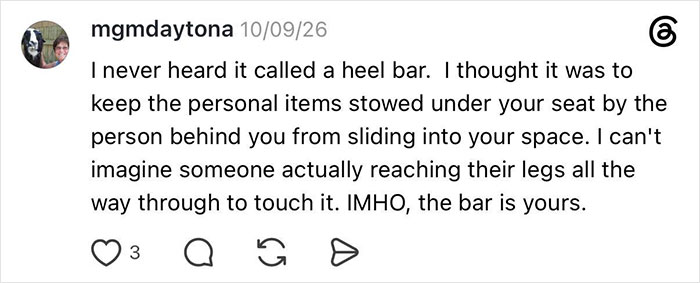 Woman Gets Kicked Under Her Seat By Entitled Man, He Claims The Space Under Her Seat Is His Woman Gets Kicked Under Her Seat By Entitled Man, He Claims The Space Under Her Seat Is His