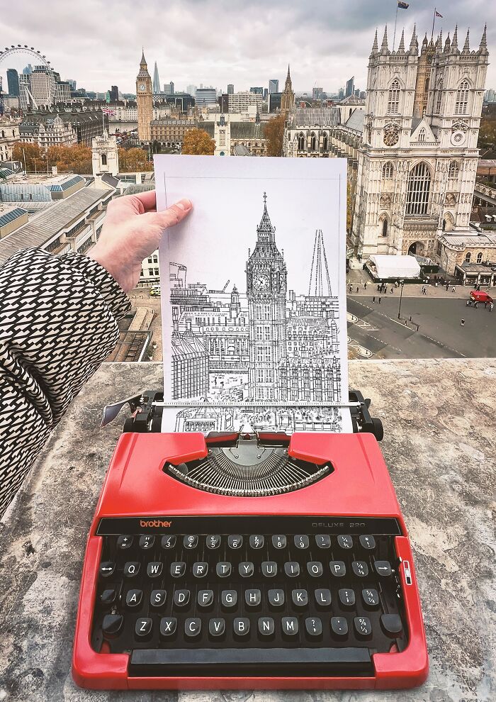 Typewriter Art Where Thousands Of Keystrokes Become Landmarks And Portraits By James Cook (25 Pics) Typewriter Art Where Thousands Of Keystrokes Become Landmarks And Portraits By James Cook (25 Pics)