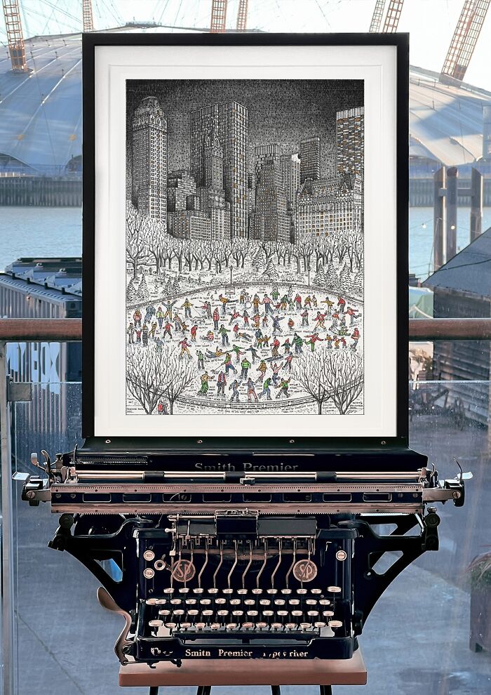 Typewriter Art Where Thousands Of Keystrokes Become Landmarks And Portraits By James Cook (25 Pics) Typewriter Art Where Thousands Of Keystrokes Become Landmarks And Portraits By James Cook (25 Pics)