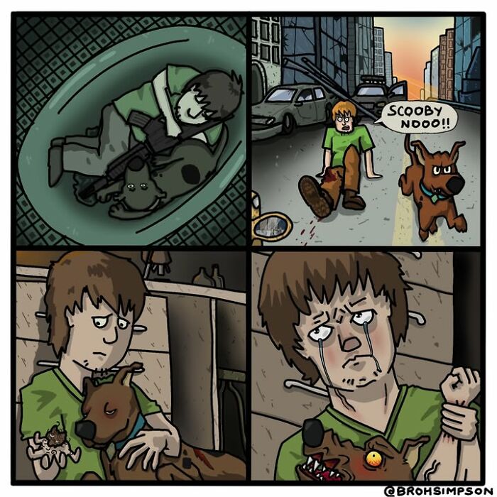 23 Darkly Funny Comics That Put Your Favorite Pop-Culture Characters In Unexpected Situations 23 Darkly Funny Comics That Put Your Favorite Pop-Culture Characters In Unexpected Situations