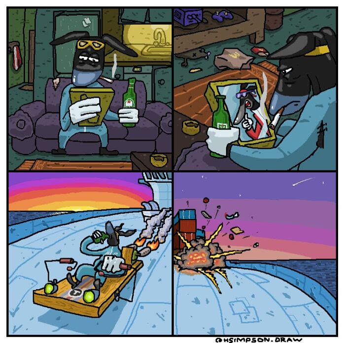 23 Darkly Funny Comics That Put Your Favorite Pop-Culture Characters In Unexpected Situations 23 Darkly Funny Comics That Put Your Favorite Pop-Culture Characters In Unexpected Situations