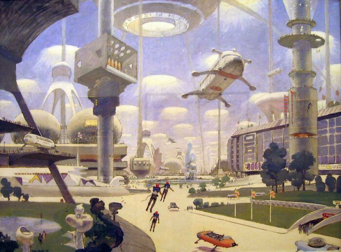 70 Retrofuturistic Images That Show How People In The Past Imagined The Future (New Pics)