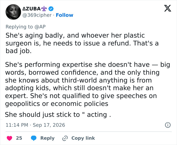 “She’s Aging Badly”: Angelina Jolie’s Appearance For Promoting Drama ‘Without Blood’ Roasted Brutally By Fans “She’s Aging Badly”: Angelina Jolie’s Appearance For Promoting Drama ‘Without Blood’ Roasted Brutally By Fans