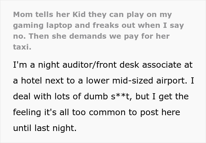 Mom Allows Her Bored Kid To Play On A Hotel Concierge’s Laptop, Gets Ballistic As He Says No Mom Allows Her Bored Kid To Play On A Hotel Concierge’s Laptop, Gets Ballistic As He Says No