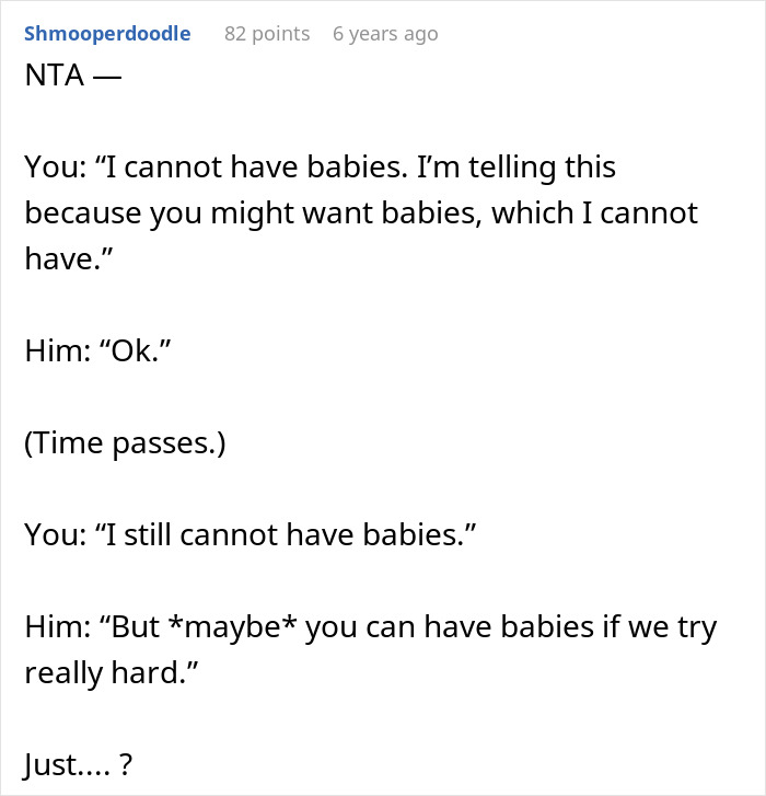 Woman Tells Boyfriend She’s Infertile, Finds Out He Has Been Hoping For A Miracle Baby