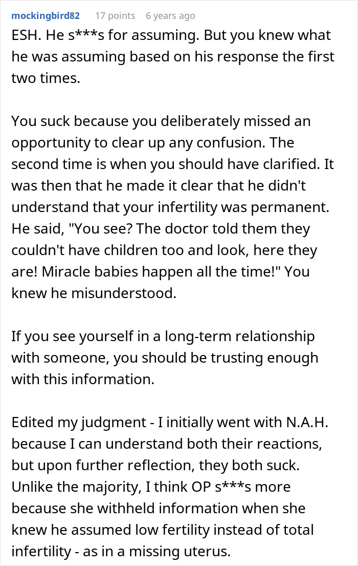 Woman Tells Boyfriend She’s Infertile, Finds Out He Has Been Hoping For A Miracle Baby