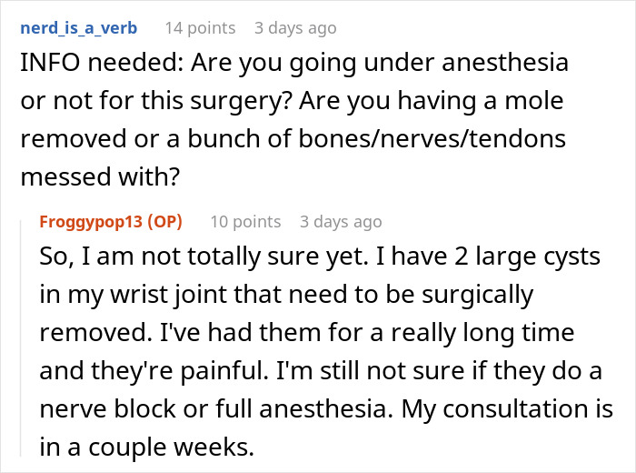 Wife Asks Husband To Take A Day Off Work For Her Surgery, He Refuses, Saying It’s Not An Emergency