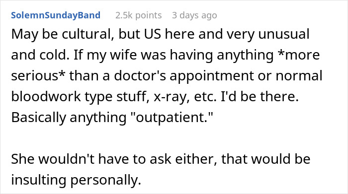 Wife Asks Husband To Take A Day Off Work For Her Surgery, He Refuses, Saying It’s Not An Emergency