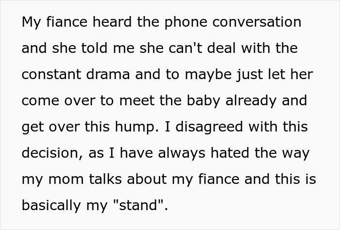 Woman&rsquo;s Out-Of-Line Comments About Son&rsquo;s Fianc&eacute;e Cost Her Access To Ever Meet Grandson
