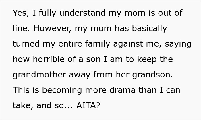 Woman&rsquo;s Out-Of-Line Comments About Son&rsquo;s Fianc&eacute;e Cost Her Access To Ever Meet Grandson