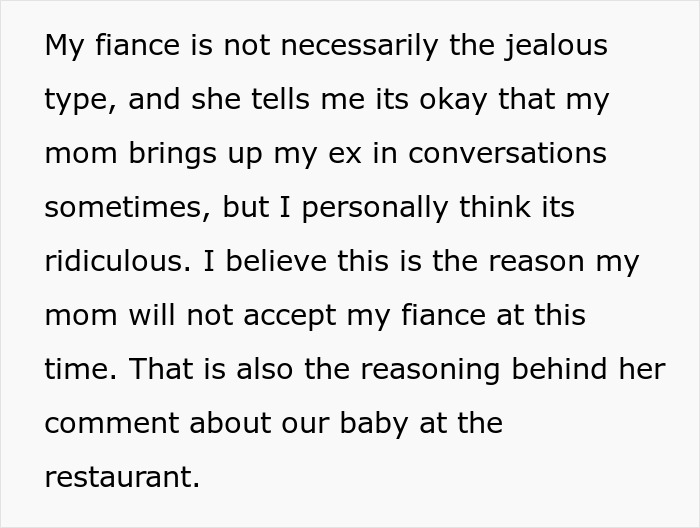 Woman&rsquo;s Out-Of-Line Comments About Son&rsquo;s Fianc&eacute;e Cost Her Access To Ever Meet Grandson