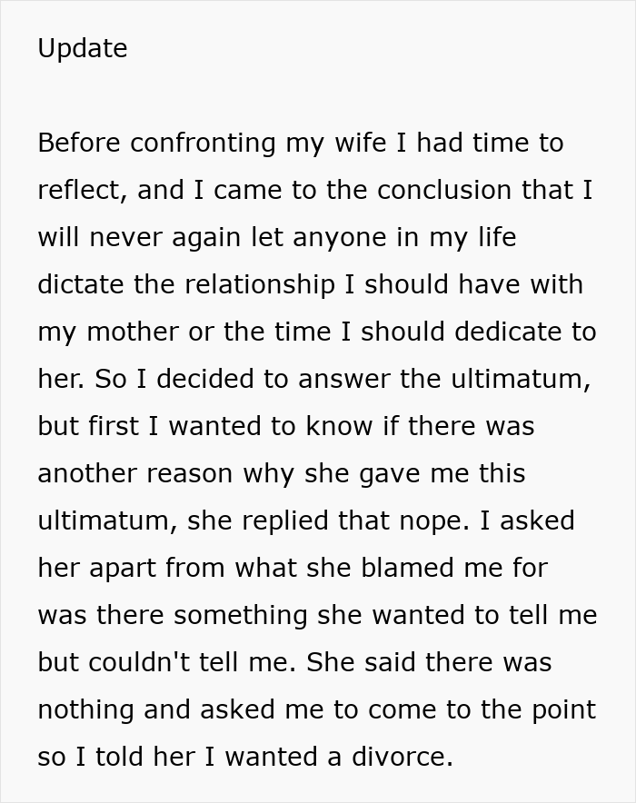 Wife Wants To Come Before Hubby’s Sick Mom, Her Ultimatum Makes Him Question The Entire Marriage Wife Wants To Come Before Hubby’s Sick Mom, Her Ultimatum Makes Him Question The Entire Marriage