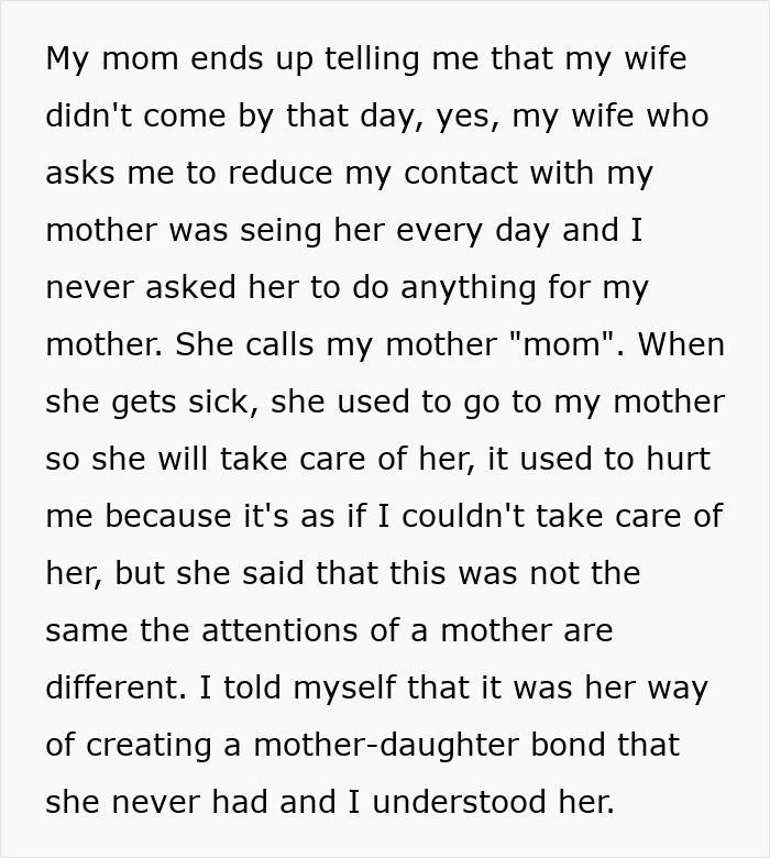 Wife Wants To Come Before Hubby’s Sick Mom, Her Ultimatum Makes Him Question The Entire Marriage Wife Wants To Come Before Hubby’s Sick Mom, Her Ultimatum Makes Him Question The Entire Marriage
