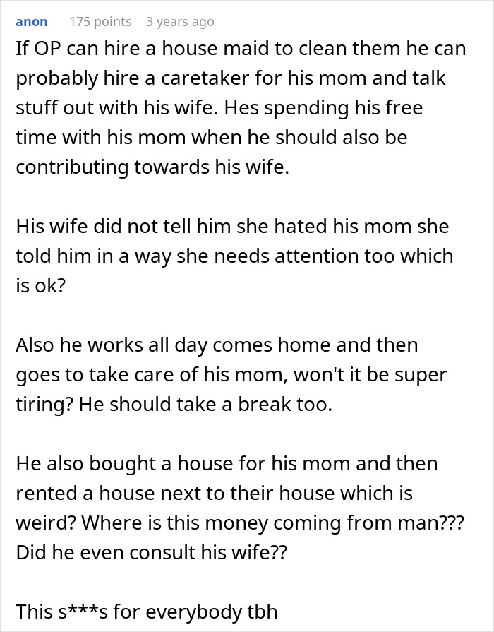 Wife Wants To Come Before Hubby’s Sick Mom, Her Ultimatum Makes Him Question The Entire Marriage Wife Wants To Come Before Hubby’s Sick Mom, Her Ultimatum Makes Him Question The Entire Marriage
