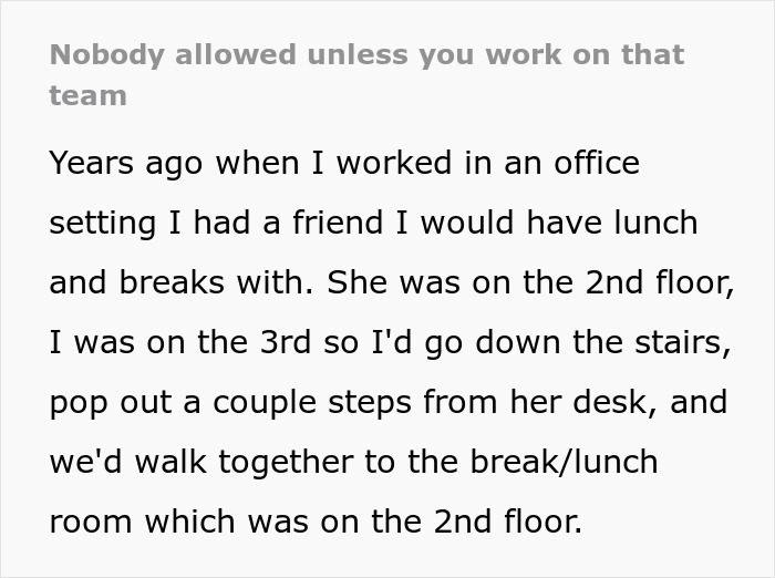 Management Tries To Control Who Can Walk Through Team Areas, Employees Make The Policy A Nightmare