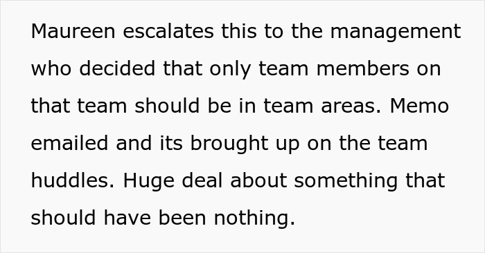 Management Tries To Control Who Can Walk Through Team Areas, Employees Make The Policy A Nightmare