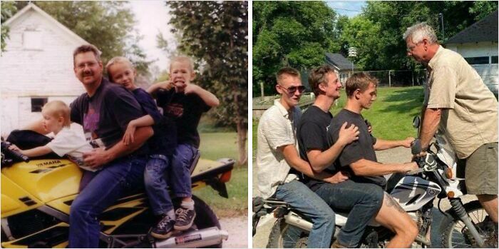 Then Vs. Now: 76 Pictures That Perfectly Show How Time Changes Things (New Pics) Then Vs. Now: 76 Pictures That Perfectly Show How Time Changes Things (New Pics)