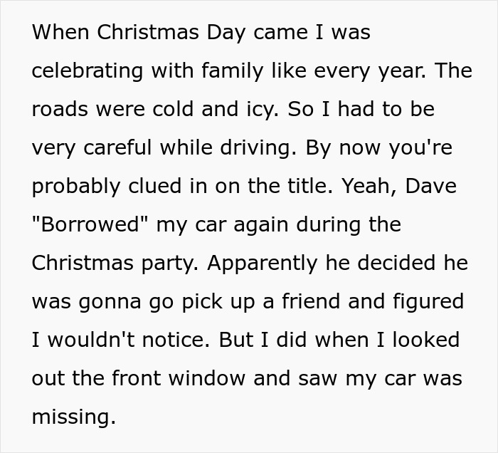 Man Steals Brother&rsquo;s Car On Christmas, Crashes It In A Ditch And Gets Taken Away In Cuffs
