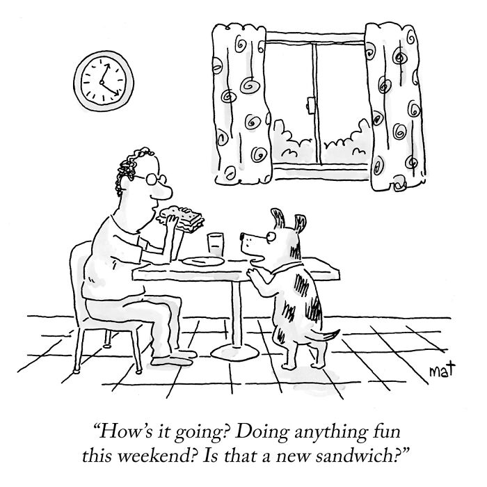 If You Like An Absurd Sense Of Humor, You Might Like These 72 New Cartoons By Mat Barton