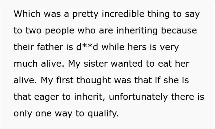 Woman Doesn’t Want To Play “Big Happy Family,” Demands Inheritance Be Divided Woman Doesn’t Want To Play “Big Happy Family,” Demands Inheritance Be Divided