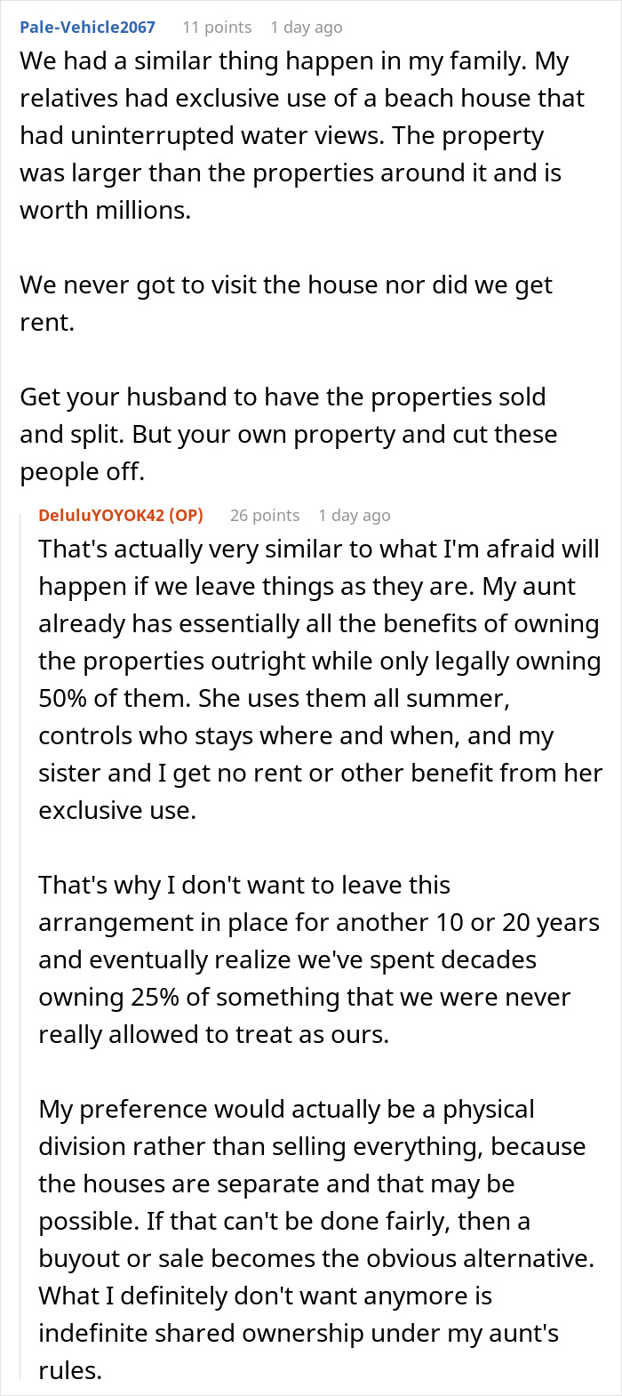 Woman Doesn’t Want To Play “Big Happy Family,” Demands Inheritance Be Divided Woman Doesn’t Want To Play “Big Happy Family,” Demands Inheritance Be Divided