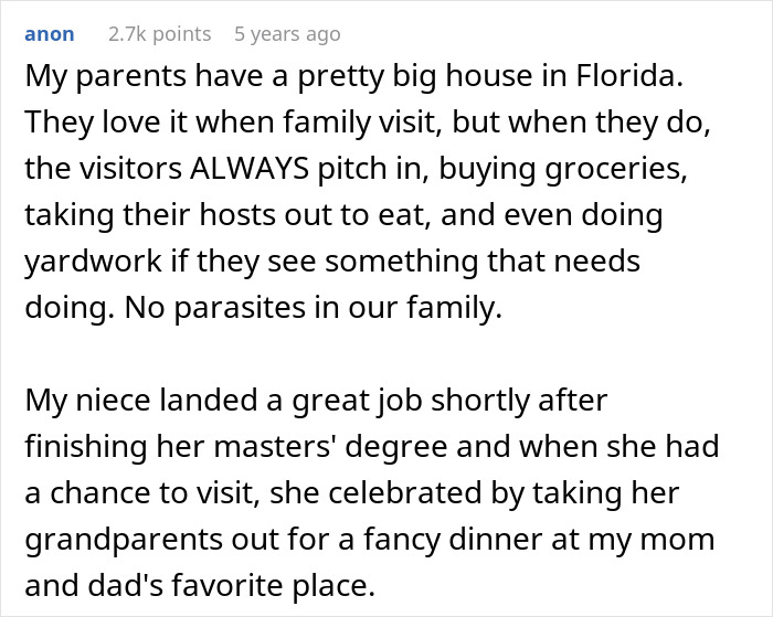 Family Finds Out What Family And Friends Are Saying Behind Their Backs, Shuts Down Their Free B&B Family Finds Out What Family And Friends Are Saying Behind Their Backs, Shuts Down Their Free B&B