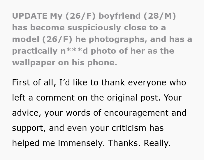 Woman Meets Photographer Boyfriend While Modeling For Him, Suspects That He Found A New Muse