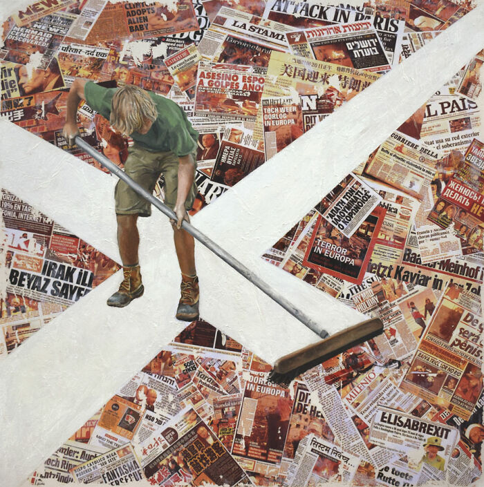 28 Paintings By Michel Devanakis Where Extreme Perspective Completely Transforms The Human Form